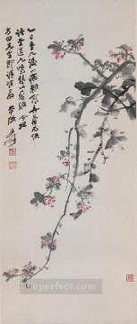  traditional Oil Painting - Chang dai chien crabapple blossoms 1965 traditional Chinese